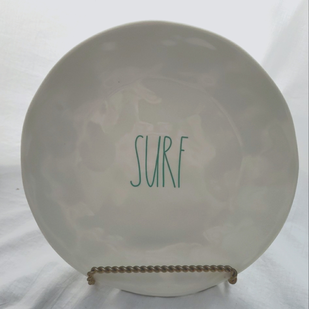 Rae Dunn Surf White Melamine Plate Almost 10 Inches Replacement